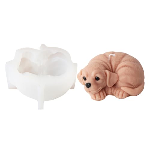 HomeJoySet Hunde-Silikonformen, Tierkerzenformen For Ton, Epoxidharz, For Backen Und Basteln Von Ornamenten(F) von HomeJoySet