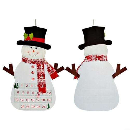 HomeVortex Filz Weihnachtsbaum Adventskalender Wandbehang Weihnachtsmann Design Urlaub Festliche Dekoration Tür Kamin Display Tuch Material Clean(C) von HomeVortex