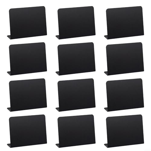 L-förmige Kreidetafel-Etiketten, Set mit 12 Stück, für Buffets, Veranstaltungen und alltägliche Informationen von HomeVortex