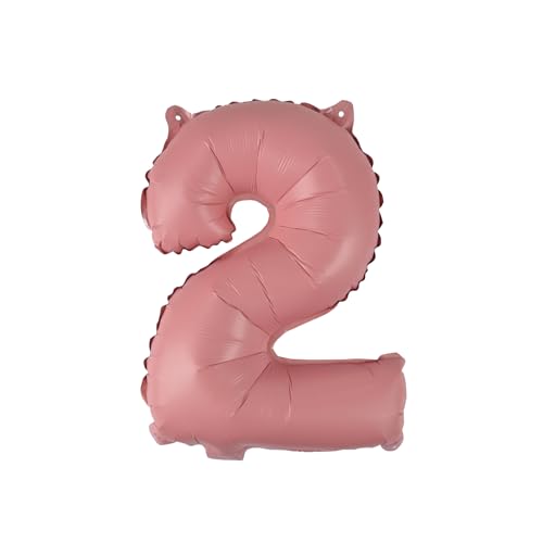 Homéa, Ballon Zahl 2, Metallise, aus Aluminium, mit Strohhalm, Höhe 40 cm, mehrfarbig Homéa, Ballon Zahl 2, Metallise, aus Aluminium, mit Strohhalm, Höhe 40 cm, mehrfarbig von Homéa