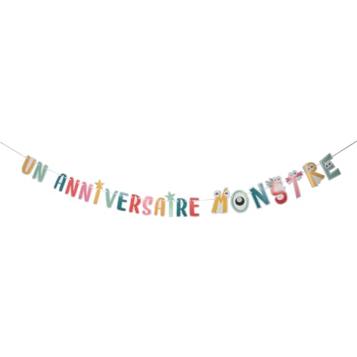 Homéa, Girlande Buchstabe Geburtstag Monster aus Karton, 2,65 m Monster Homéa, Girlande Buchstabe Geburtstag Monster aus Karton, 2,65 m Monster von Homéa