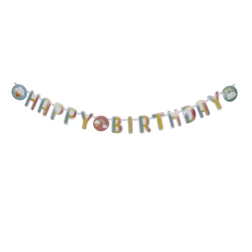Homéa, Girlande Buchstabe Happy Birthday aus Karton, 2 m, Rainbow von Homéa
