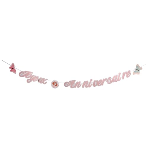 Homéa, Girlande mit Buchstabe Happy Birthday, Karton, 2,65 m, Prinzessin Natur Homéa, Girlande mit Buchstabe Happy Birthday, Karton, 2,65 m, Prinzessin Natur von Homéa