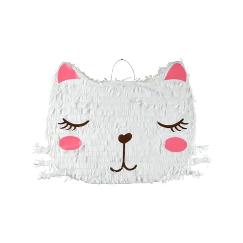 Homéa, Pinata Katze, weiß, Höhe 32 cm, Boho Katze Homéa, Pinata Katze, weiß, Höhe 32 cm, Boho Katze von Homéa
