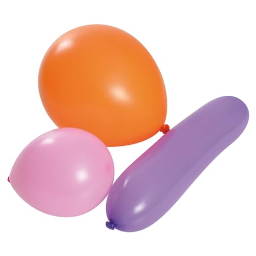 Homéa, Set mit 25 Luftballons aus Naturlatex, verschiedene Formen und Größen von Homéa