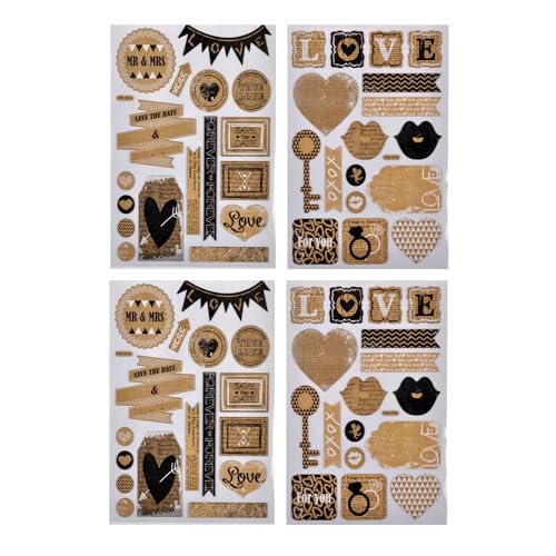 Homéa, Sticker Craft Fantasie, sortiert mit 2 Bögen Love Homéa, Sticker Craft Fantasie, sortiert mit 2 Bögen Love von Homéa