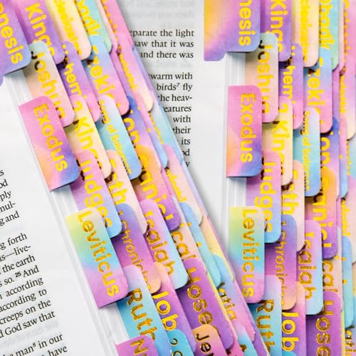 Bibel-Tabs, Goldfolie, laminierte Bibel-Tabs, Bibelreiter für Damen und Herren, christliche Geschenke, großer Druck, Bibel-Tabs mit einzigartigem Aufkleber, Bibelbuch-Index-Tabs, Etiketten Bibel-Tabs, Goldfolie, laminierte Bibel-Tabs, Bibelreiter für Damen und Herren, christliche Geschenke, großer Druck, Bibel-Tabs mit einzigartigem Aufkleber, Bibelbuch-Index-Tabs, Etiketten von Homeair
