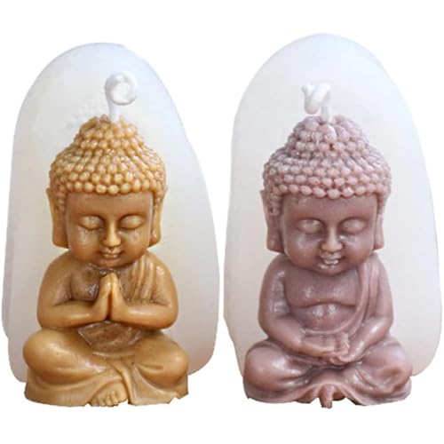 2 Stück Buddha Statue Silikonform, 3D Buddha Gießform, Buddha-Kerzenformen, Buddha Statue Kerze Silikonform,Silikonformen Kerzen Buddha, für Herstellung von Kerzen,Kunsthandwerk Ornamente 2 Stück Buddha Statue Silikonform, 3D Buddha Gießform, Buddha-Kerzenformen, Buddha Statue Kerze Silikonform,Silikonformen Kerzen Buddha, für Herstellung von Kerzen,Kunsthandwerk Ornamente von Homefantasy