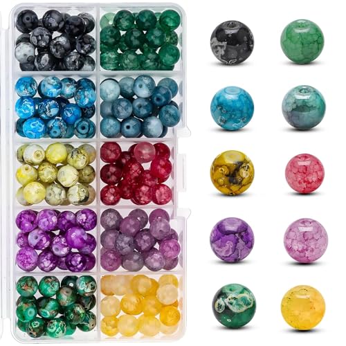200 Stück Natürliche Edelsteine, ⌀ 8mm Rund Perlen, DIY Handwerk Dekor, 10 Farbige Steinperlen FüR ArmbäNder, für Armbänder, Ohrringe, Halsketten, Schmuck, Basteln, Auffädeln 200 Stück Natürliche Edelsteine, ⌀ 8mm Rund Perlen, DIY Handwerk Dekor, 10 Farbige Steinperlen FüR ArmbäNder, für Armbänder, Ohrringe, Halsketten, Schmuck, Basteln, Auffädeln von Homefantasy