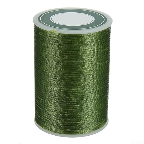 Gewachstes Premium-Polyestergarn, 0, 8 mm, 78 m, für alle Ihre Nähbedürfnisse in Lederhandwerk (grün) von Homefurnishmall