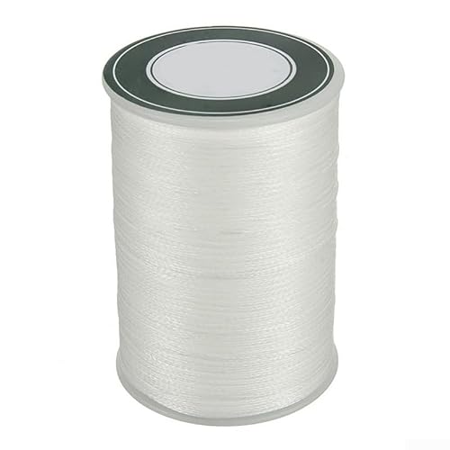 Gewachstes Premium-Polyestergarn, 0, 8 mm, 78 m, für alle Ihre Nähbedürfnisse in Lederhandwerk (weiß) von Homefurnishmall