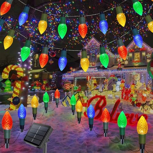 Homeleo 20 LED Solar weihnachtsbeleuchtung außen, 2-IN-1 C9 Solarlampen Pathway lichterkette außen für weihnachtsdeko, Wetterfest Christmas Lights für Rasen Zaun Veranda Garten Balkon Fenster Deko Homeleo 20 LED Solar weihnachtsbeleuchtung außen, 2-IN-1 C9 Solarlampen Pathway lichterkette außen für weihnachtsdeko, Wetterfest Christmas Lights für Rasen Zaun Veranda Garten Balkon Fenster Deko von Homeleo
