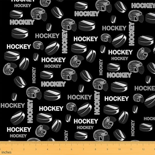 Homemissing Eishockey-Polsterstoff, Hockeyspielerstoff, wasserdicht, Outdoor-Stoff für Stühle, Eissport, Spiele, 184 x 150 cm (L x B) von Homemissing