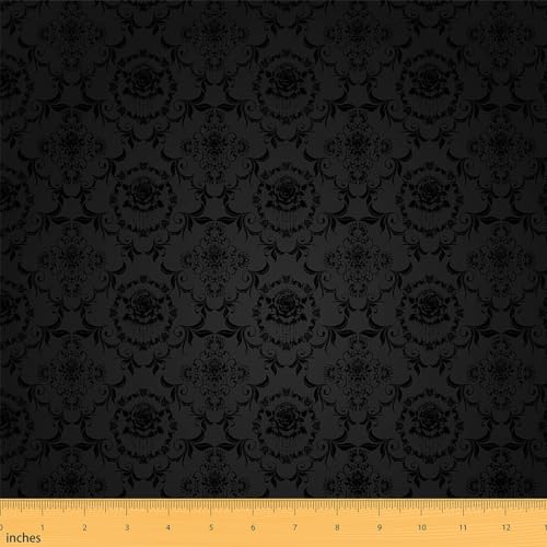 Homemissing Erwachsene Gotik Patchwork Stoffe Vintage Rose Boho Stoff 92x150cm für Jungen Mädchen Ombre Schwarz Damask Stoff Meterware für Stühle Luxus Bauernhaus Polsterstoff Homemissing Erwachsene Gotik Patchwork Stoffe Vintage Rose Boho Stoff 92x150cm für Jungen Mädchen Ombre Schwarz Damask Stoff Meterware für Stühle Luxus Bauernhaus Polsterstoff von Homemissing