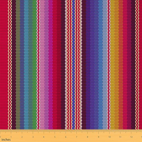 Mexikanische Streifen Stoff Meterware Cinco de Mayo Stoff 92 x 150 cm Stuhl, Bohemian Indianer, dekorativer Stoff, Outdoor, wasserdicht, bunt, Nähstoff, Polyester Mexikanische Streifen Stoff Meterware Cinco de Mayo Stoff 92 x 150 cm Stuhl, Bohemian Indianer, dekorativer Stoff, Outdoor, wasserdicht, bunt, Nähstoff, Polyester von Homemissing