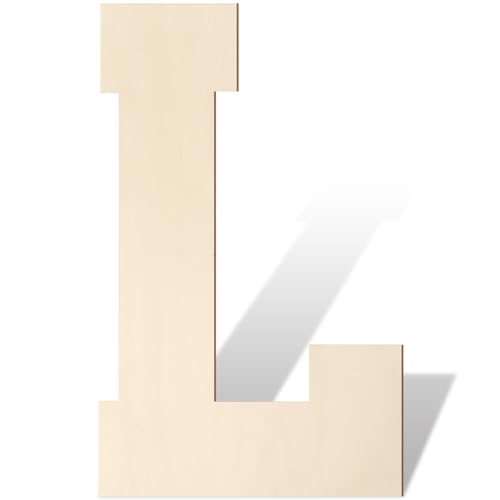 Große Holzbuchstaben, 43,2 cm, große Holzbuchstaben, L-Form, Ausschnitt, Alphabet, unlackiert, Vintage, Sport, Varsity-Stil, bemalbare Holzbuchstaben für Wanddekoration, Kinderzimmer, Namen, Malerei Große Holzbuchstaben, 43,2 cm, große Holzbuchstaben, L-Form, Ausschnitt, Alphabet, unlackiert, Vintage, Sport, Varsity-Stil, bemalbare Holzbuchstaben für Wanddekoration, Kinderzimmer, Namen, Malerei von Homenthus