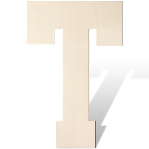 Große Holzbuchstaben, 43,2 cm, große Holzbuchstaben, T-Form, Ausschnitt, Alphabet, unlackiert, Vintage, Sport, Varsity-Stil, bemalbare Holzbuchstaben für Wanddekoration, Kinderzimmer, Namen, Malerei Große Holzbuchstaben, 43,2 cm, große Holzbuchstaben, T-Form, Ausschnitt, Alphabet, unlackiert, Vintage, Sport, Varsity-Stil, bemalbare Holzbuchstaben für Wanddekoration, Kinderzimmer, Namen, Malerei von Homenthus
