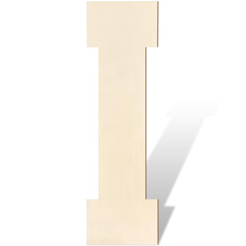 Große Holzbuchstaben, 43,2 cm, große Holzbuchstaben in I-Form, ausgeschnittenes Alphabet, unlackiert, Vintage, Sport, Varsity-Stil, bemalbare Holzbuchstaben für Wanddekoration, Kinderzimmer, Namen Große Holzbuchstaben, 43,2 cm, große Holzbuchstaben in I-Form, ausgeschnittenes Alphabet, unlackiert, Vintage, Sport, Varsity-Stil, bemalbare Holzbuchstaben für Wanddekoration, Kinderzimmer, Namen von Homenthus