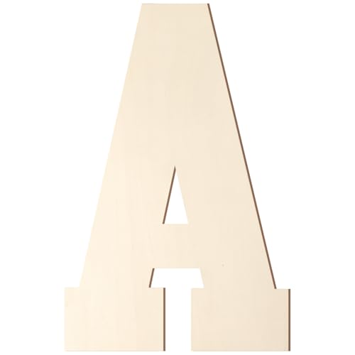 Holzbuchstaben, 20,3 cm, großer Holzbuchstabe A-Form, Ausschnitt, Vintage, Sport-Stil, unlackiertes Holz, Alphabet-Buchstaben für Wanddekoration, Kinderzimmer, Namensmalerei, Basteln, Party, Zimmer Holzbuchstaben, 20,3 cm, großer Holzbuchstabe A-Form, Ausschnitt, Vintage, Sport-Stil, unlackiertes Holz, Alphabet-Buchstaben für Wanddekoration, Kinderzimmer, Namensmalerei, Basteln, Party, Zimmer von Homenthus