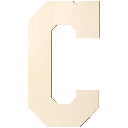 Holzbuchstaben, 20,3 cm, großer Holzbuchstabe C-Form, Ausschnitt, Vintage, Sport-Stil, unlackiertes Holz, Alphabet-Buchstaben für Wanddekoration, Kinderzimmer, Namensmalerei, Basteln, Party, Zimmer Holzbuchstaben, 20,3 cm, großer Holzbuchstabe C-Form, Ausschnitt, Vintage, Sport-Stil, unlackiertes Holz, Alphabet-Buchstaben für Wanddekoration, Kinderzimmer, Namensmalerei, Basteln, Party, Zimmer von Homenthus