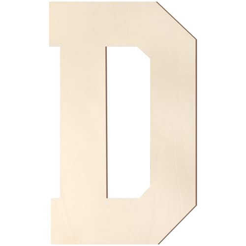 Holzbuchstaben, 20,3 cm, großer Holzbuchstabe D-Form, Ausschnitt, Vintage, Sport-Stil, unlackiertes Holz, Alphabet-Buchstaben für Wanddekoration, Kinderzimmer, Namensmalerei, Basteln, Party, Zimmer Holzbuchstaben, 20,3 cm, großer Holzbuchstabe D-Form, Ausschnitt, Vintage, Sport-Stil, unlackiertes Holz, Alphabet-Buchstaben für Wanddekoration, Kinderzimmer, Namensmalerei, Basteln, Party, Zimmer von Homenthus