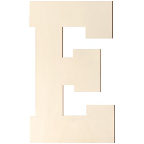Holzbuchstaben, 20,3 cm, großer Holzbuchstabe E-Form, Ausschnitt, Vintage, Sport-Stil, unlackiertes Holz, Alphabet-Buchstaben für Wanddekoration, Kinderzimmer, Namensmalerei, Basteln, Party, Zimmer Holzbuchstaben, 20,3 cm, großer Holzbuchstabe E-Form, Ausschnitt, Vintage, Sport-Stil, unlackiertes Holz, Alphabet-Buchstaben für Wanddekoration, Kinderzimmer, Namensmalerei, Basteln, Party, Zimmer von Homenthus