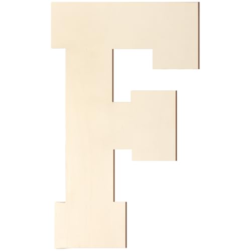 Holzbuchstaben, 20,3 cm, großer Holzbuchstabe F-Form, Ausschnitt, Vintage, Sport-Stil, unlackiertes Holz, Alphabet-Buchstaben für Wanddekoration, Kinderzimmer, Namensmalerei, Basteln, Party, Zimmer Holzbuchstaben, 20,3 cm, großer Holzbuchstabe F-Form, Ausschnitt, Vintage, Sport-Stil, unlackiertes Holz, Alphabet-Buchstaben für Wanddekoration, Kinderzimmer, Namensmalerei, Basteln, Party, Zimmer von Homenthus