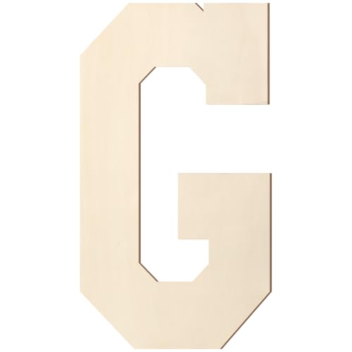 Holzbuchstaben, 20,3 cm, großer Holzbuchstabe G-Form, Ausschnitt, Vintage, Sport-Stil, unlackiertes Holz, Alphabet-Buchstaben für Wanddekoration, Kinderzimmer, Namensmalerei, Basteln, Party, Zimmer Holzbuchstaben, 20,3 cm, großer Holzbuchstabe G-Form, Ausschnitt, Vintage, Sport-Stil, unlackiertes Holz, Alphabet-Buchstaben für Wanddekoration, Kinderzimmer, Namensmalerei, Basteln, Party, Zimmer von Homenthus