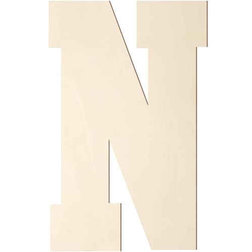 Holzbuchstaben, 20,3 cm, großer Holzbuchstabe N-Form, Ausschnitt, Vintage, Sport-Stil, unlackiertes Holz, Alphabet-Buchstaben für Wanddekoration, Kinderzimmer, Namensmalerei, Basteln, Party, Zimmer Holzbuchstaben, 20,3 cm, großer Holzbuchstabe N-Form, Ausschnitt, Vintage, Sport-Stil, unlackiertes Holz, Alphabet-Buchstaben für Wanddekoration, Kinderzimmer, Namensmalerei, Basteln, Party, Zimmer von Homenthus