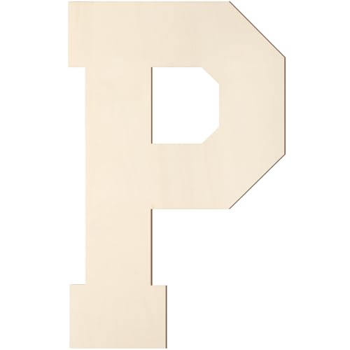 Holzbuchstaben, 20,3 cm, großer Holzbuchstabe P-Form, Ausschnitt, Vintage, Sport-Stil, unlackiertes Holz, Alphabet-Buchstaben für Wanddekoration, Kinderzimmer, Namensmalerei, Basteln, Party, Zimmer Holzbuchstaben, 20,3 cm, großer Holzbuchstabe P-Form, Ausschnitt, Vintage, Sport-Stil, unlackiertes Holz, Alphabet-Buchstaben für Wanddekoration, Kinderzimmer, Namensmalerei, Basteln, Party, Zimmer von Homenthus