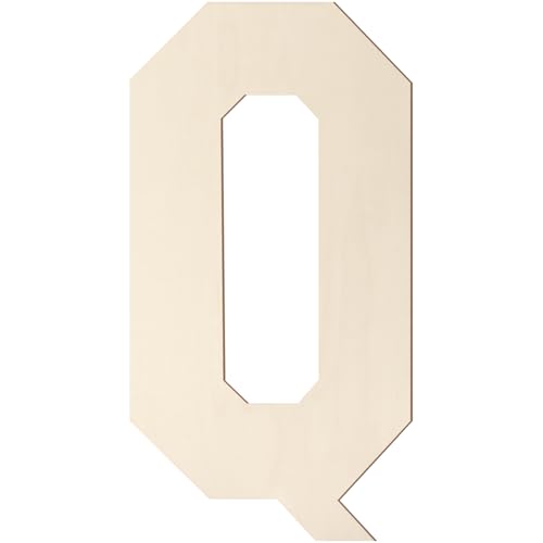 Holzbuchstaben, 20,3 cm, großer Holzbuchstabe Q-Form, Ausschnitt, Vintage, Sport-Stil, unlackiertes Holz, Alphabet-Buchstaben für Wanddekoration, Kinderzimmer, Namensmalerei, Basteln, Party, Zimmer Holzbuchstaben, 20,3 cm, großer Holzbuchstabe Q-Form, Ausschnitt, Vintage, Sport-Stil, unlackiertes Holz, Alphabet-Buchstaben für Wanddekoration, Kinderzimmer, Namensmalerei, Basteln, Party, Zimmer von Homenthus