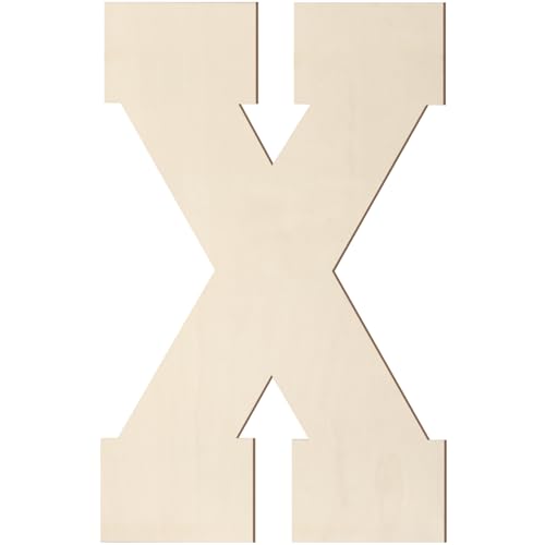 Holzbuchstaben, 20,3 cm, großer Holzbuchstabe X-Form, Ausschnitt, Vintage, Sport-Stil, unlackiertes Holz, Alphabet-Buchstaben für Wanddekoration, Kinderzimmer, Namensmalerei, Basteln, Party, Zimmer Holzbuchstaben, 20,3 cm, großer Holzbuchstabe X-Form, Ausschnitt, Vintage, Sport-Stil, unlackiertes Holz, Alphabet-Buchstaben für Wanddekoration, Kinderzimmer, Namensmalerei, Basteln, Party, Zimmer von Homenthus