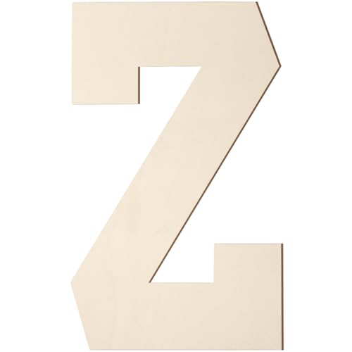Holzbuchstaben, 20,3 cm, großer Holzbuchstabe Z-Form, Ausschnitt, Vintage, Sport-Stil, unlackiertes Holz, Alphabet-Buchstaben für Wanddekoration, Kinderzimmer, Namensmalerei, Basteln, Party, Zimmer Holzbuchstaben, 20,3 cm, großer Holzbuchstabe Z-Form, Ausschnitt, Vintage, Sport-Stil, unlackiertes Holz, Alphabet-Buchstaben für Wanddekoration, Kinderzimmer, Namensmalerei, Basteln, Party, Zimmer von Homenthus