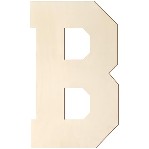 Holzbuchstaben, 20,3 cm, großer Holzbuchstabe in B-Form, Ausschnitt, Vintage, Sport-Stil, unlackiertes Holz, Alphabet-Buchstaben für Wanddekoration, Kinderzimmer, Namensmalerei, Basteln, Party, Zimmer Holzbuchstaben, 20,3 cm, großer Holzbuchstabe in B-Form, Ausschnitt, Vintage, Sport-Stil, unlackiertes Holz, Alphabet-Buchstaben für Wanddekoration, Kinderzimmer, Namensmalerei, Basteln, Party, Zimmer von Homenthus