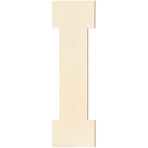 Holzbuchstaben, 30,5 cm, großer Holzbuchstabe I Form, Ausschnitt, groß, unlackiert, Vintage, Sport, Varsity-Stil, Holzbuchstaben für Wanddekoration, Kinderzimmer, Namensmalerei, Basteln, Party, Zimmer Holzbuchstaben, 30,5 cm, großer Holzbuchstabe I Form, Ausschnitt, groß, unlackiert, Vintage, Sport, Varsity-Stil, Holzbuchstaben für Wanddekoration, Kinderzimmer, Namensmalerei, Basteln, Party, Zimmer von Homenthus