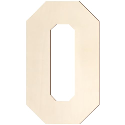 Holzbuchstaben und Zahlen, 20,3 cm, große Holzzahl 0, Ausschnitt, Vintage, Sport-Stil, unlackiertes Holz, Alphabet-Zahlen für Wanddekoration, Kinderzimmer, Namensmalerei, Basteln, Party, Zimmer Holzbuchstaben und Zahlen, 20,3 cm, große Holzzahl 0, Ausschnitt, Vintage, Sport-Stil, unlackiertes Holz, Alphabet-Zahlen für Wanddekoration, Kinderzimmer, Namensmalerei, Basteln, Party, Zimmer von Homenthus
