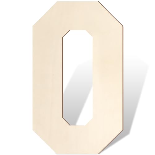Holzbuchstaben und Zahlen, 43,2 cm, große Holzzahl 0, Ausschnitt, Vintage, Sport-Stil, unlackiertes Holz, Alphabet-Zahlen für Wanddekoration, Kinderzimmer, Namensmalerei, Basteln, Party, Zimmer Holzbuchstaben und Zahlen, 43,2 cm, große Holzzahl 0, Ausschnitt, Vintage, Sport-Stil, unlackiertes Holz, Alphabet-Zahlen für Wanddekoration, Kinderzimmer, Namensmalerei, Basteln, Party, Zimmer von Homenthus