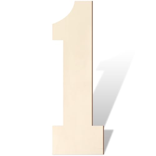 Holzbuchstaben und Zahlen, 43,2 cm, große Holzzahl 1, Ausschnitt, Vintage, Sport-Stil, unlackiertes Holz, Alphabet-Zahlen für Wanddekoration, Kinderzimmer, Namensmalerei, Basteln, Party, Zimmer Holzbuchstaben und Zahlen, 43,2 cm, große Holzzahl 1, Ausschnitt, Vintage, Sport-Stil, unlackiertes Holz, Alphabet-Zahlen für Wanddekoration, Kinderzimmer, Namensmalerei, Basteln, Party, Zimmer von Homenthus