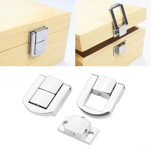 Knebelverschlüsse aus Zinklegierung für Boxen, geeignet für Schmuck und Andenken, 10 Stück Knebelverschlüsse aus Zinklegierung für Boxen, geeignet für Schmuck und Andenken, 10 Stück von Homeponnew