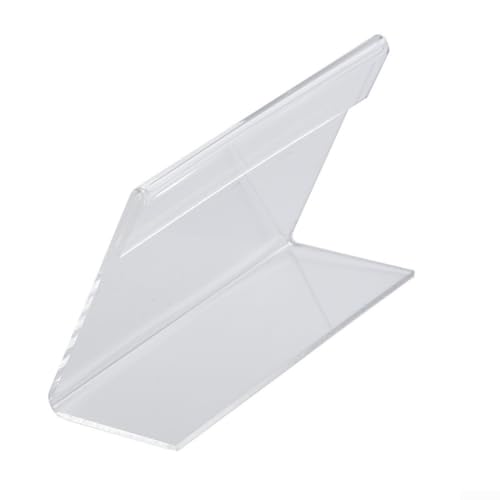 Miniatur-Schilderhalter aus Acryl, ideal zum Beschriften in Büros oder Hotels, mit klarem Design (4 x 6 cm) von Homeponnew
