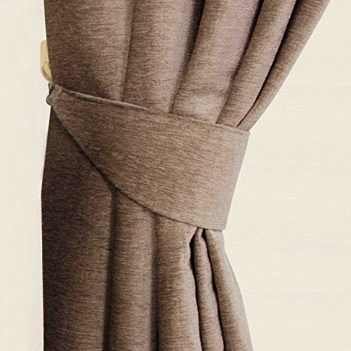 Homescapes 2 Chenille Raffhalter für Vorhänge nerzfarben Gardinen Raffhalter passend zu Thermogardine Chenille Vorhang Homescapes 2 Chenille Raffhalter für Vorhänge nerzfarben Gardinen Raffhalter passend zu Thermogardine Chenille Vorhang von Homescapes