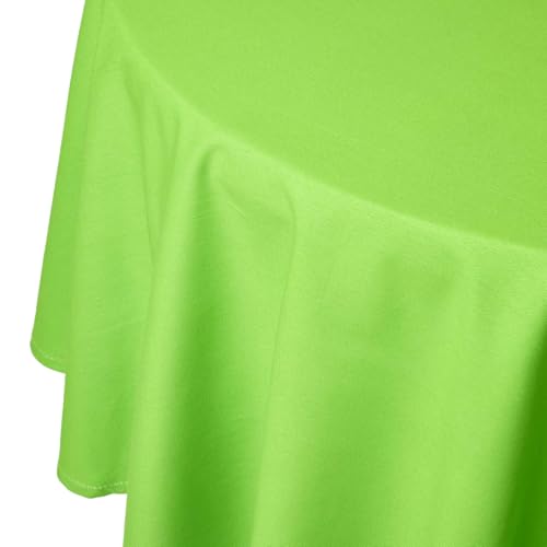 Homescapes Grüne Tischdecke rund mit Hohlsaum aus 100% Baumwolle 178 cm, rundes Tischtuch, waschbar & pflegeleicht, Tischdecke Limette Homescapes Grüne Tischdecke rund mit Hohlsaum aus 100% Baumwolle 178 cm, rundes Tischtuch, waschbar & pflegeleicht, Tischdecke Limette von Homescapes