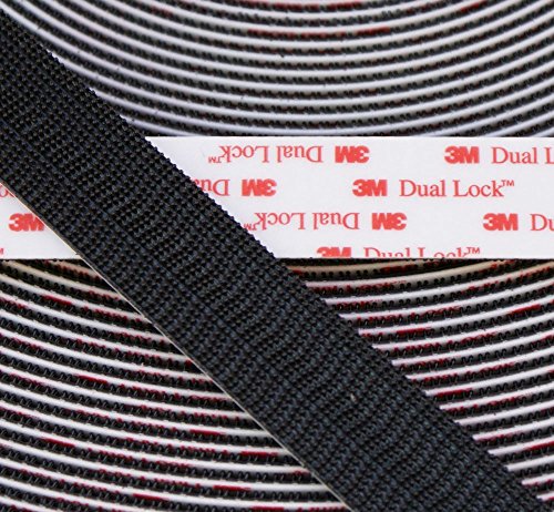 VHB 3M Dual Lock Klebeband-Pads, strapazierfähig, selbstklebend, 25 mm breit, SJ3550, sehr hohe Klebekraft, für Innen- und Außenbereich, 5 m von Homeware Takeaway