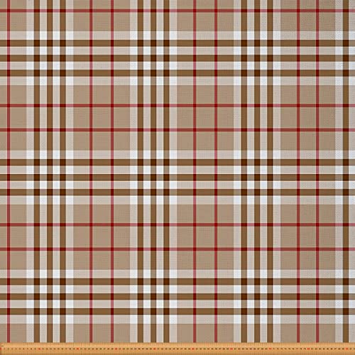 Geometrischer Stoff Meterware Polsterstoff Büffelkaros Gitter Dekostoff Karierter Stoff für Drinnen Draußen Kleidung DIY Kunst Wasserdichter Stoff Quadratisches Bastel Patchwork Braun 276 x 150 (HxB) Geometrischer Stoff Meterware Polsterstoff Büffelkaros Gitter Dekostoff Karierter Stoff für Drinnen Draußen Kleidung DIY Kunst Wasserdichter Stoff Quadratisches Bastel Patchwork Braun 276 x 150 (HxB) von Homewish