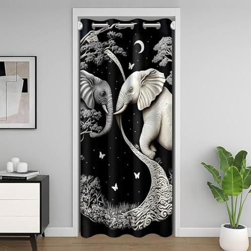 Homewish Türvorhang Elefant Tier Verdunkelungsvorhang 86x203cm für Kinder Erwachsene Boho Elefant Tür Drapieren Chic Galaxy Mond Schmetterling Druck Zimmerteiler Vorhang Bohemischer Baum Homewish Türvorhang Elefant Tier Verdunkelungsvorhang 86x203cm für Kinder Erwachsene Boho Elefant Tür Drapieren Chic Galaxy Mond Schmetterling Druck Zimmerteiler Vorhang Bohemischer Baum von Homewish