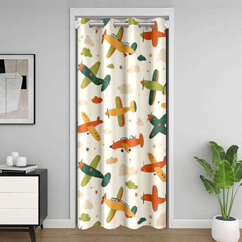 Homewish Türvorhang Flugzeug Verdunkelungsvorhang 86x203cm für Jungen Kinder Cartoon Flugzeug Tür Drapieren Hubschrauber Fliegendes Flugzeug Zimmerteiler Vorhang Niedliche Bunte Flugzeuge Homewish Türvorhang Flugzeug Verdunkelungsvorhang 86x203cm für Jungen Kinder Cartoon Flugzeug Tür Drapieren Hubschrauber Fliegendes Flugzeug Zimmerteiler Vorhang Niedliche Bunte Flugzeuge von Homewish