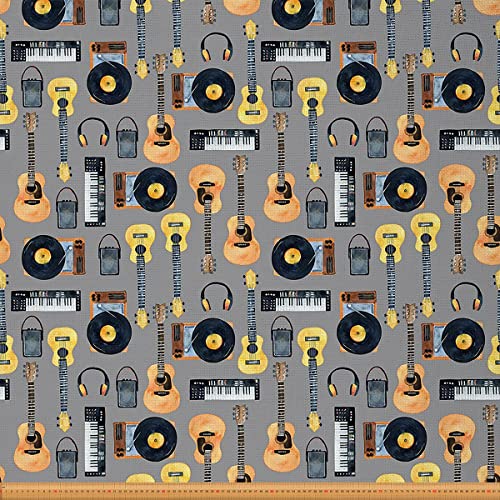 Musikstoff Meterware MöBelstoff für Musikinstrumente Dekorationsstoff Gitarrenplatten Kopfhörer Lautsprecher Drinnen Draußen Stoff Hippie DIY Kunst Wasserdichter Stoff Gelb Schwarz 460 x 150 (HxB) Musikstoff Meterware MöBelstoff für Musikinstrumente Dekorationsstoff Gitarrenplatten Kopfhörer Lautsprecher Drinnen Draußen Stoff Hippie DIY Kunst Wasserdichter Stoff Gelb Schwarz 460 x 150 (HxB) von Homewish