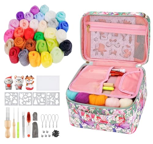 Homewit 30 Farben Nadelfilz Set Filzen Starterset 77 Stück Filzen Trockenfilzen Set Filznadeln zum Trockenfilzen für Anfänger DIY Filz Tier Handwerk Homewit 30 Farben Nadelfilz Set Filzen Starterset 77 Stück Filzen Trockenfilzen Set Filznadeln zum Trockenfilzen für Anfänger DIY Filz Tier Handwerk von Homewit