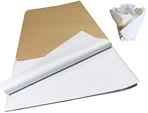 Homey Mart Seidenpapier, säurefrei, weiß, MG 18 g/m², für dekorative Skizzen, Basteln, Verpacken, 450 mm x 700 mm, 45 Blatt von Homey Mart