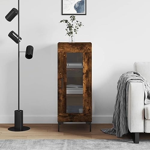 Homgoday Anrichte aus technischem Holz, rauchige Eiche, 34,5 x 34 x 90 cm, Küchenschrank, Sideboard, Beistelltisch, Kommode, Buffet, Möbel Typ 4 Homgoday Anrichte aus technischem Holz, rauchige Eiche, 34,5 x 34 x 90 cm, Küchenschrank, Sideboard, Beistelltisch, Kommode, Buffet, Möbel Typ 4 von Homgoday